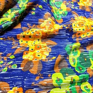 2.5 Yards Vintage Floral moire fabric